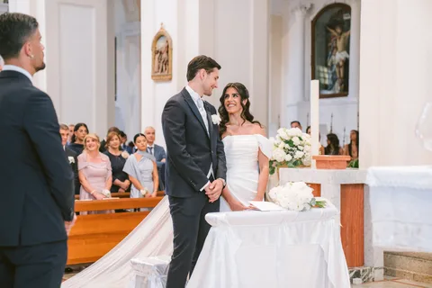 Chiesa Matrice di San Pancrazio, Lamezia Terme · Tenuta Balzano, Maida (Catanzaro) — la festa — Danila e Antonio · foto 15